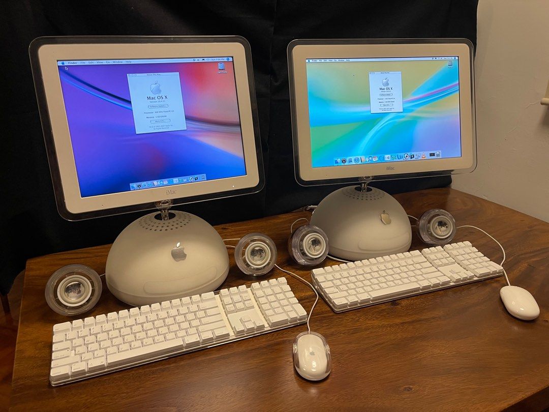 美品　20インチiMac G4 1.25GHzとキーボードとスピーカーのセット iMac G4 20インチ CPU:1.25Ghz /メモリ:2G