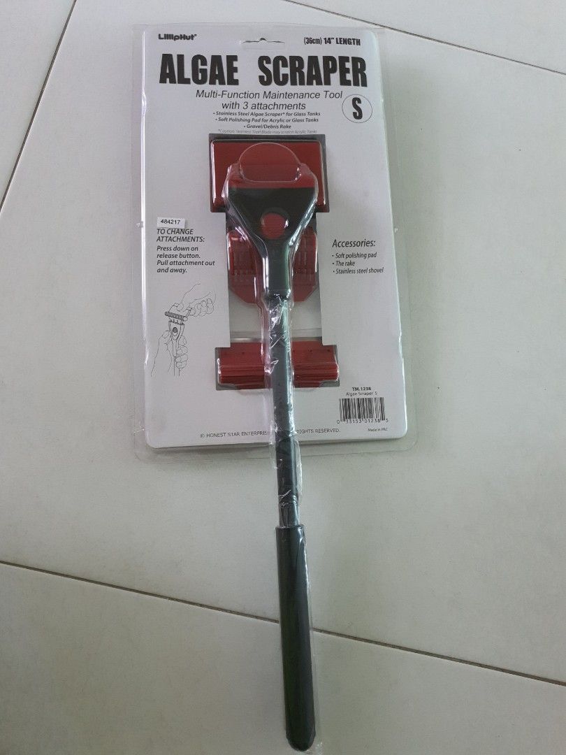 Aquarium Algae Scraper, Pet Supplies, Homes & Other Pet Accessories on