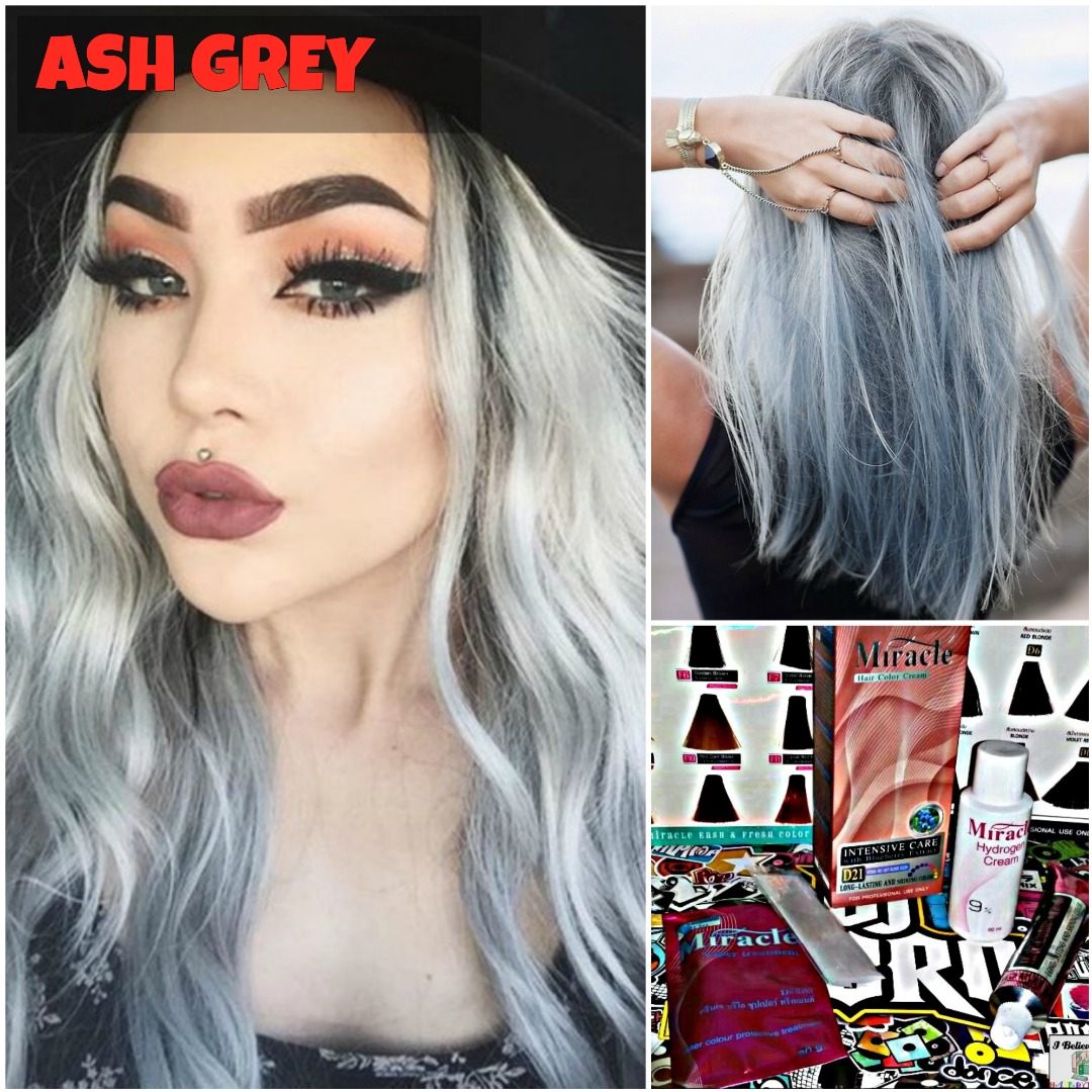 ASH GREY HAIR COLOUR (RAYA SALE), Beauty & Personal Care, Hair on Carousell