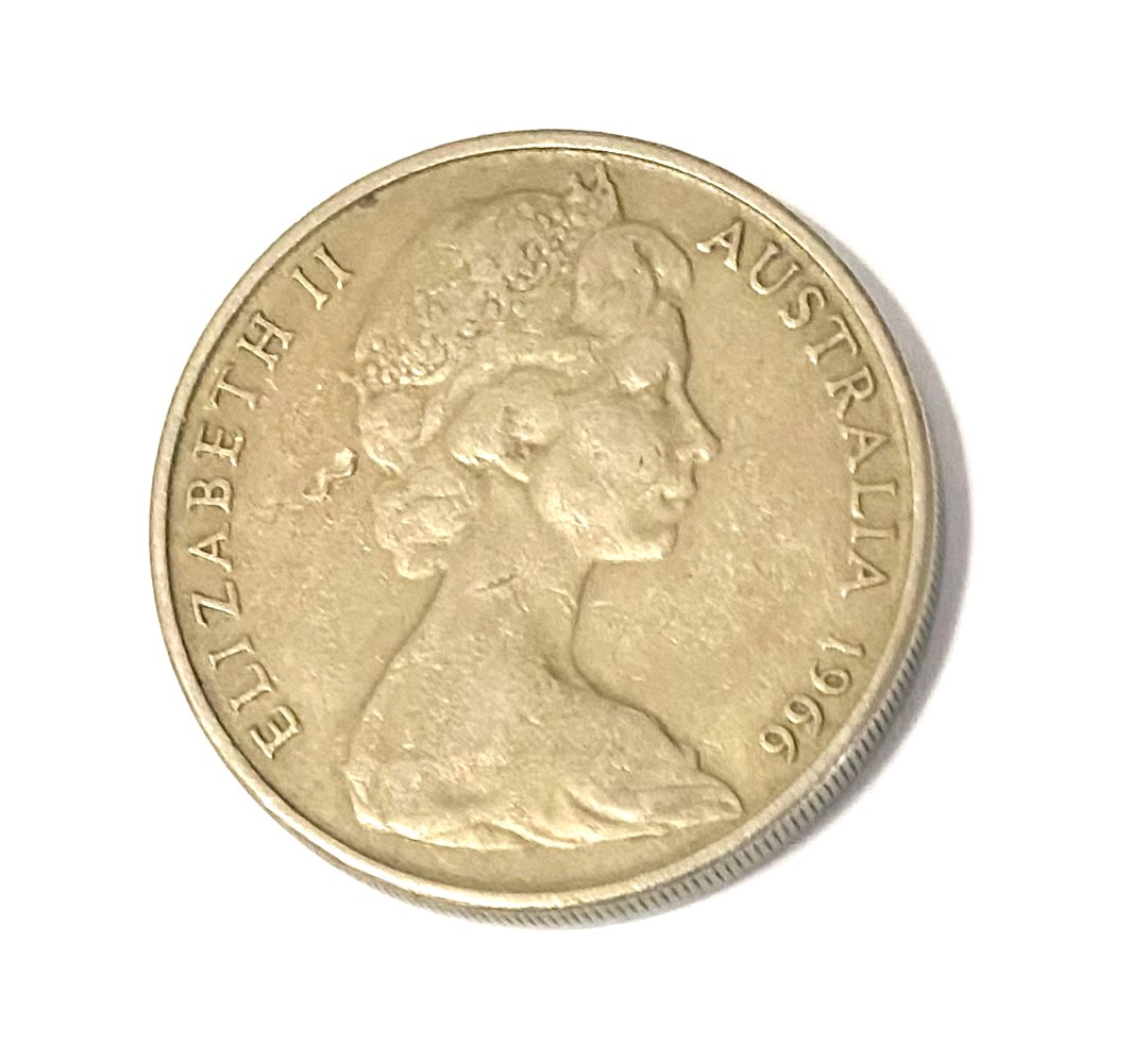 Australia Collectible Old Coin Rare 1966 Platypus Twenty 20 Cents