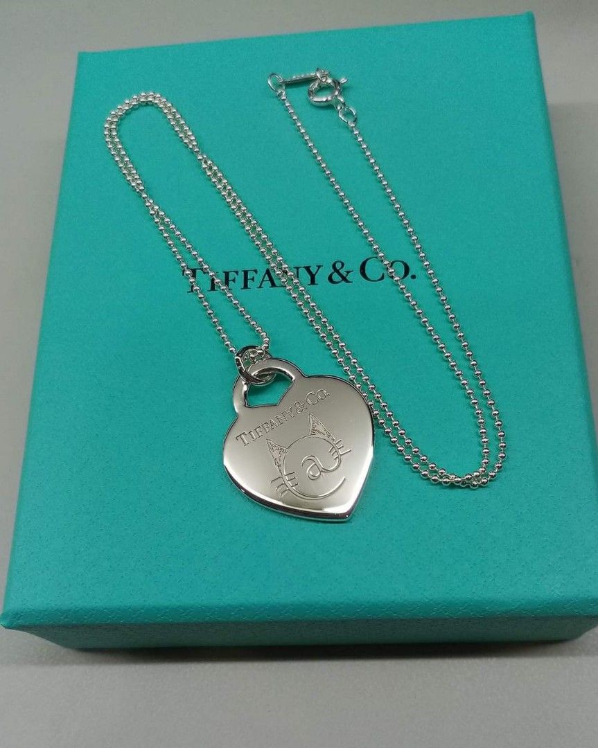 Tiffany cat necklace sale