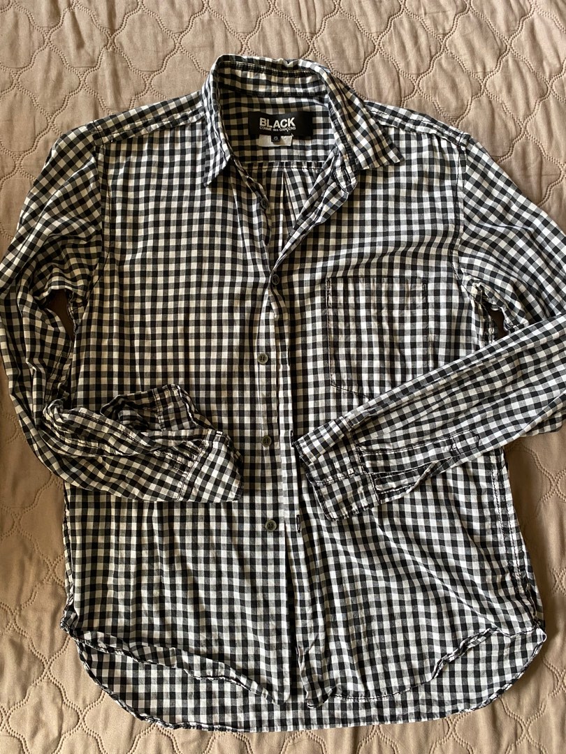 Authentic CDG Black Checkered Flannel on Carousell
