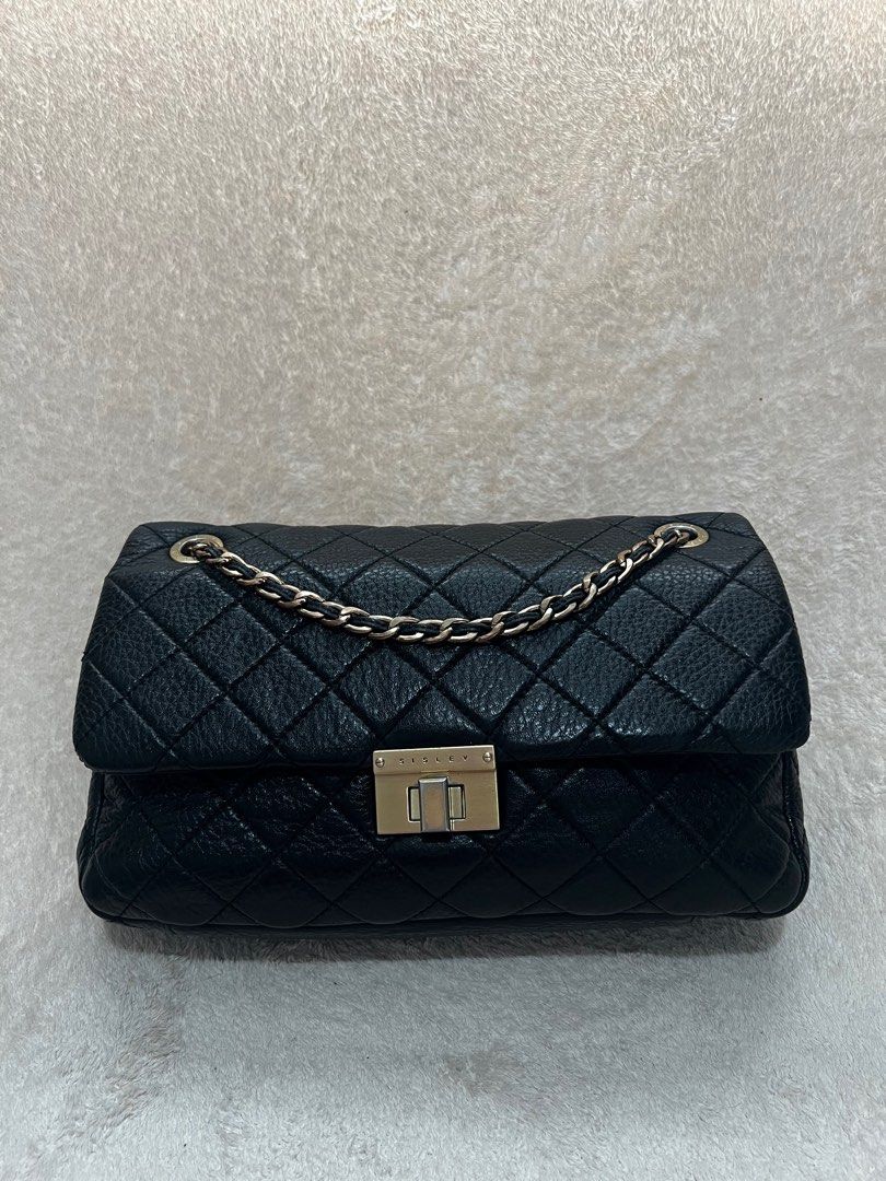 Authentic Sisley Quilted Chain Bag brand new condition Women s Fashion Bags Wallets Cross body Bags on Carousell
