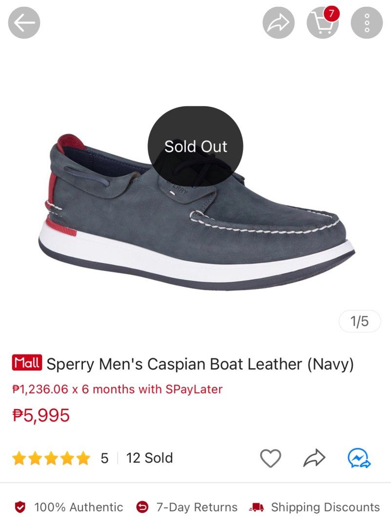 Sperry caspian boat shoe hot sale