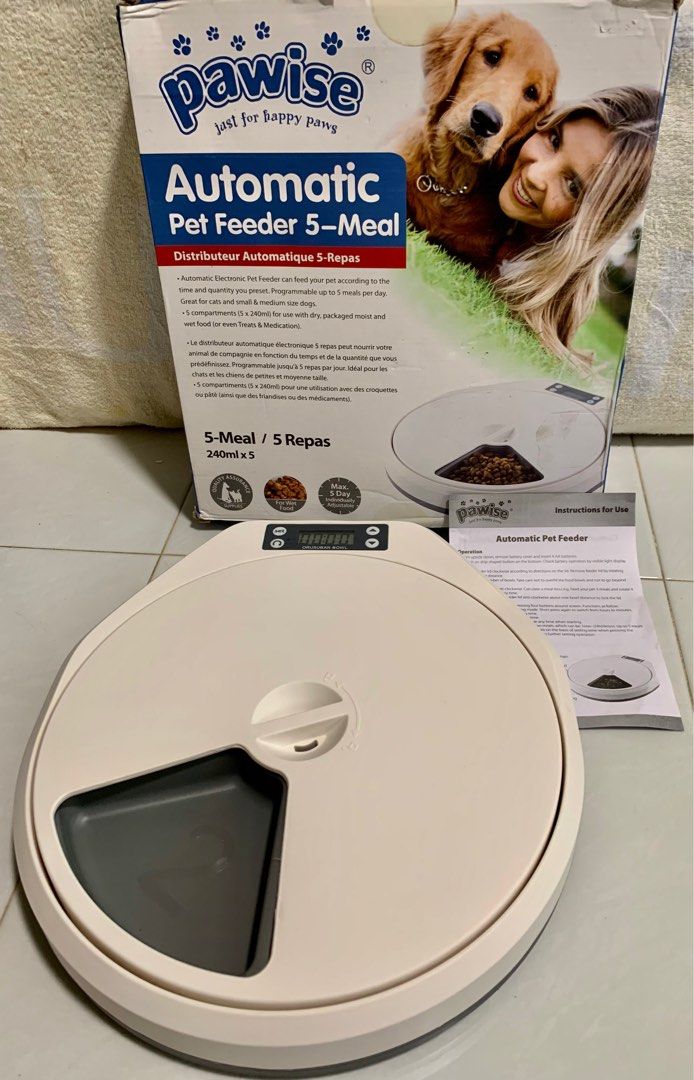 Automatic Pet Feeder 5 Meal, Pet Supplies, Homes & Other Pet