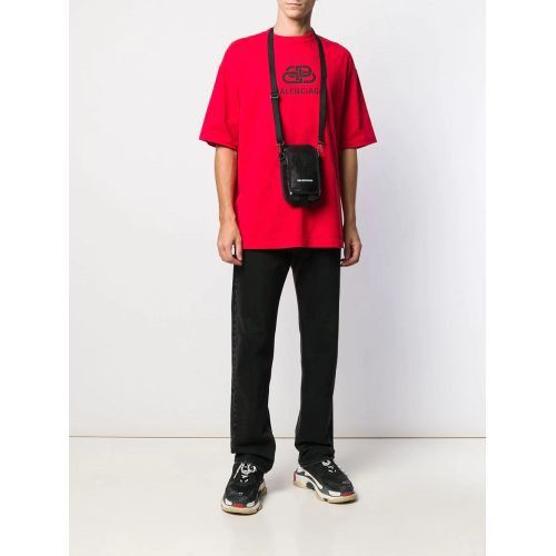 Balenciaga Explorer Crossbody Pouch Bag (Black), Men's Fashion, Bags