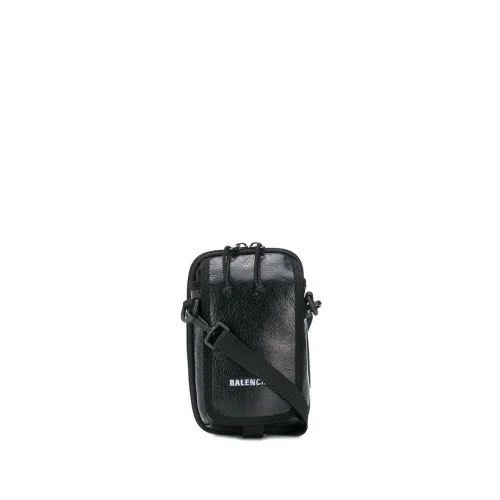 Balenciaga Explorer Crossbody Pouch Bag (Black), Men's Fashion, Bags