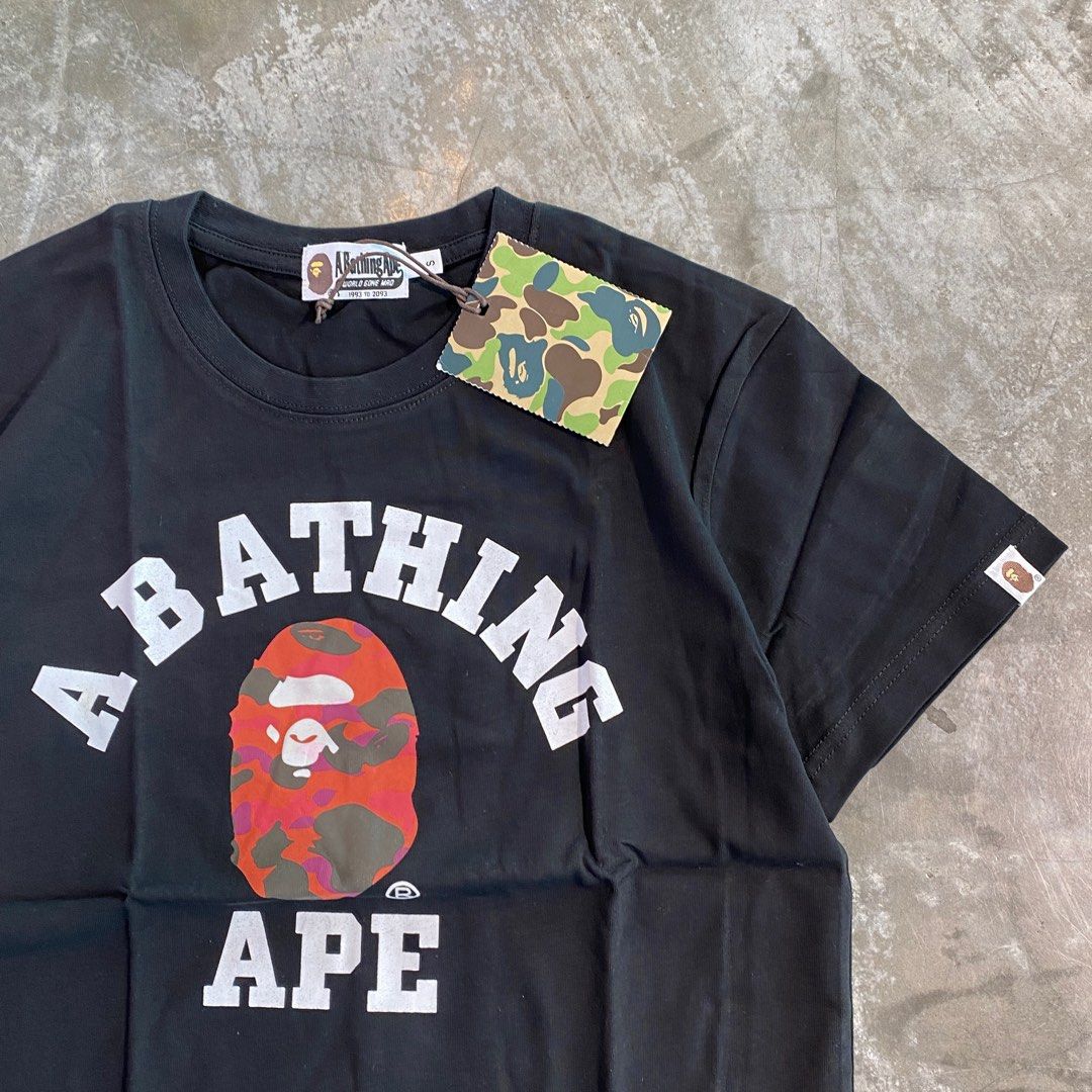 Bathing ape red camo shirt discount