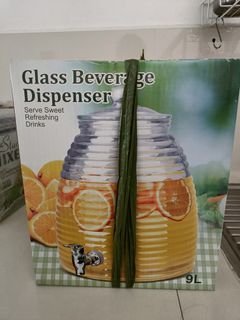 Beehive glass beverage dispenser