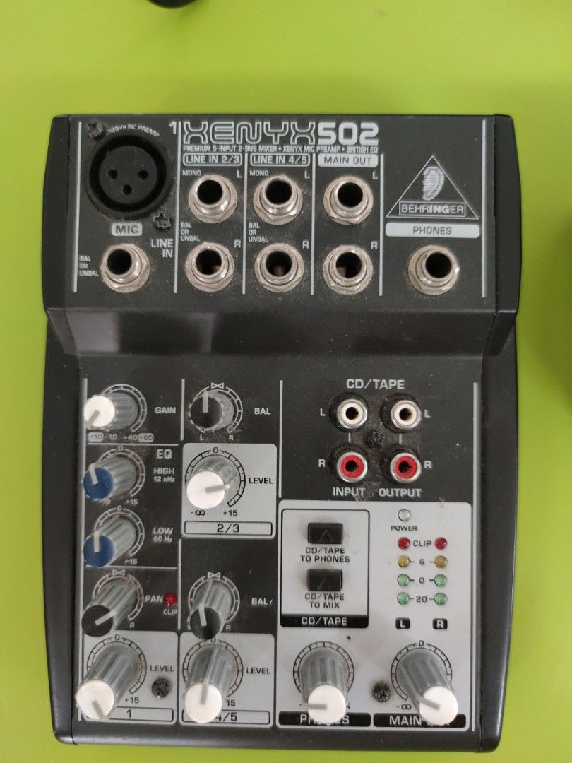 Behringer 502 Xenyx Analog Mixer, Audio, Other Audio Equipment on Carousell