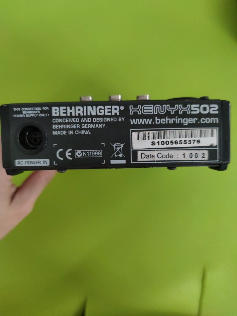 Behringer 502 Xenyx Analog Mixer, Audio, Other Audio Equipment on Carousell