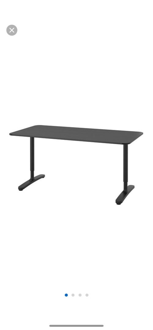 BEKANT Desk Black stained ash veneer black 160 80 Home desk for study office Desks for office Children s desk for study and gaming Desks for gaming desk Free delivery Furniture Home Living