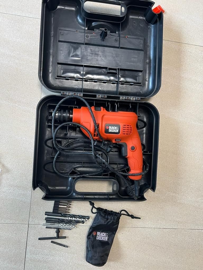 Black &Decker 500W Percussion Hammer Drill KR504RE, TV & Home
