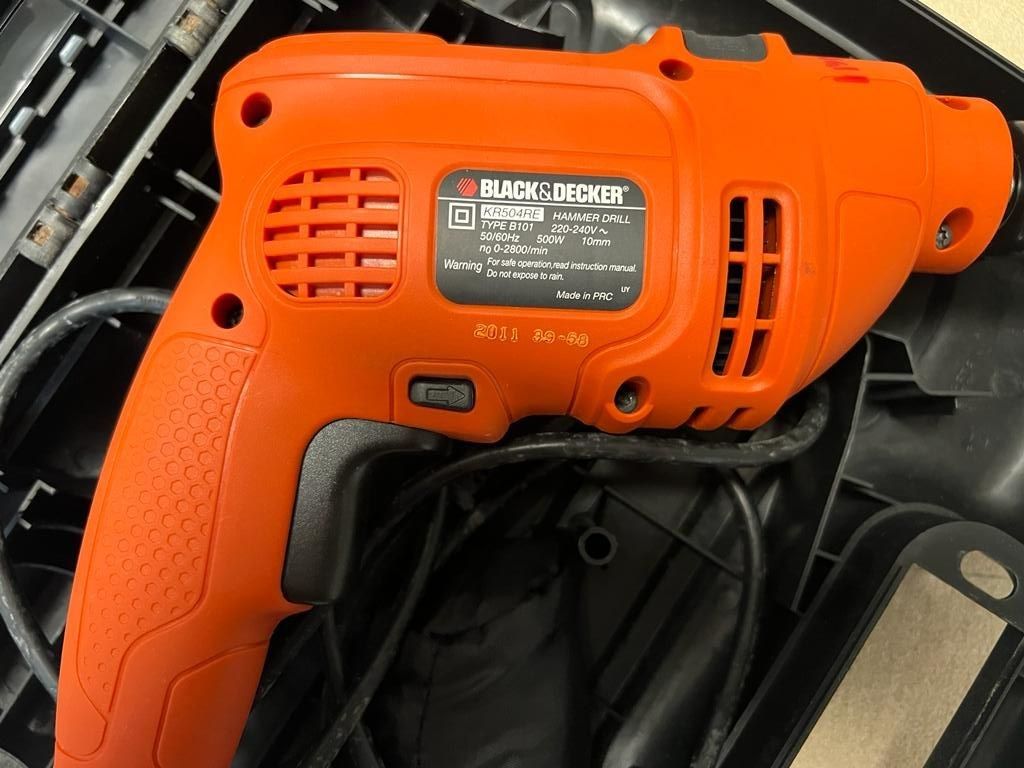 Black &Decker 500W Percussion Hammer Drill KR504RE, TV & Home