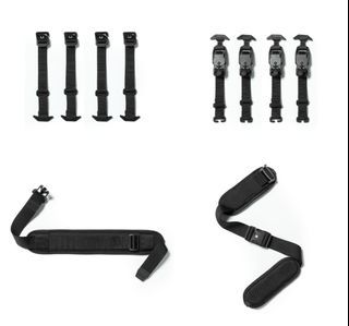 Black Ember Dex Accessories - Tension Hook Straps, V-Buckle Straps, Shoulder Strap, Hip Belt