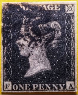 Black Penny 1840 stamp MNH 4 margins
