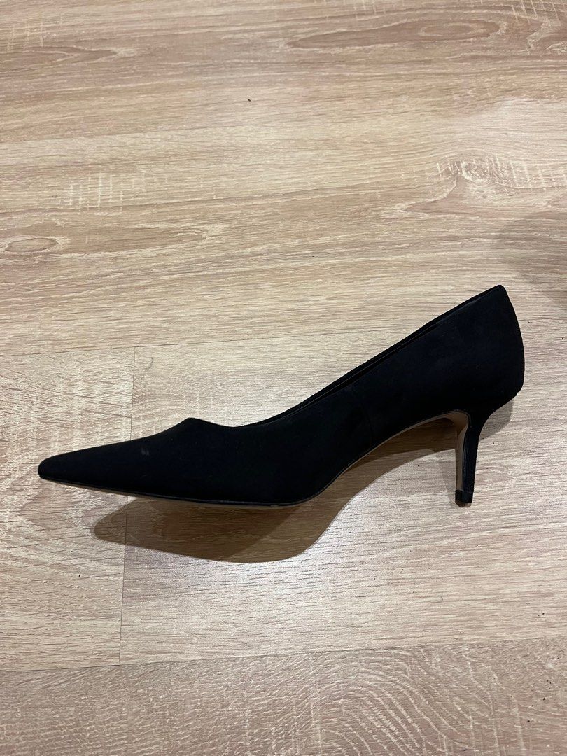 Black suede heels 2 inch EU38 US7 UK5 Women s Fashion Footwear