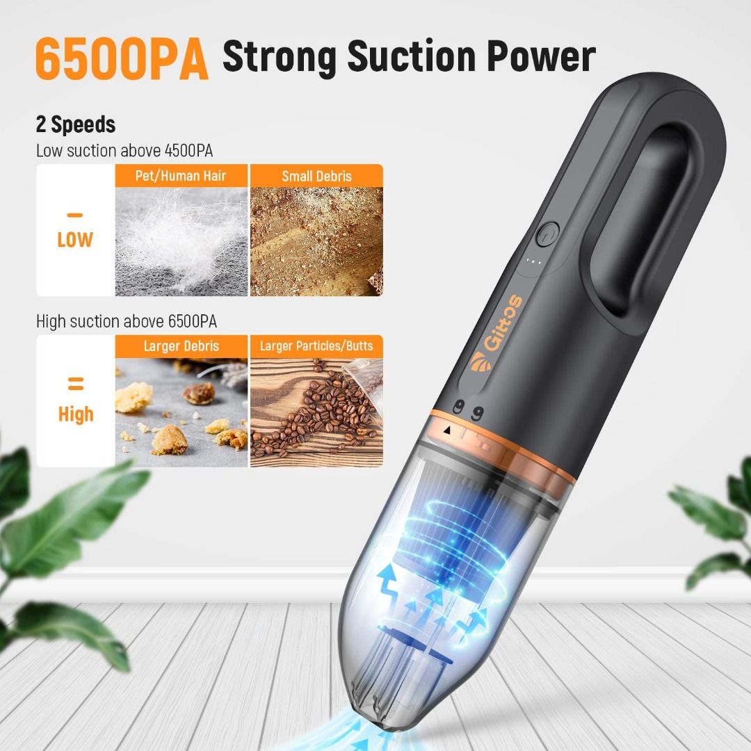 (Box defect New) Handheld Vacuum, Gittos Handheld Vacuum Cleaner