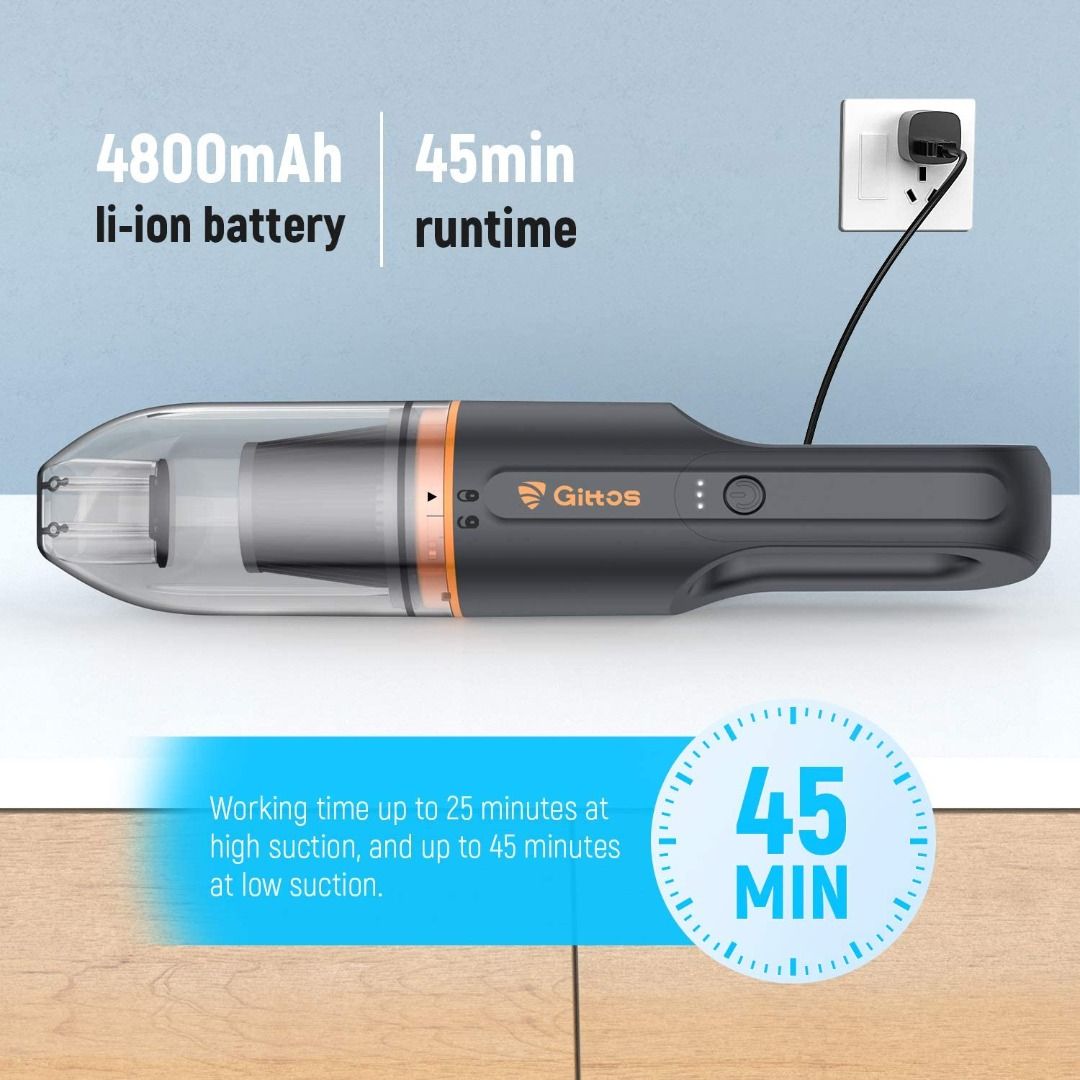 (Box defect New) Handheld Vacuum, Gittos Handheld Vacuum Cleaner