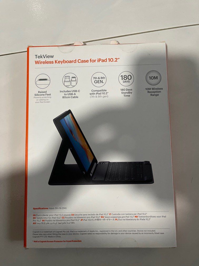 Brand new TekView Wireless Keyboard Case for iPad 10.2, Mobile Phones & Gadgets, Mobile