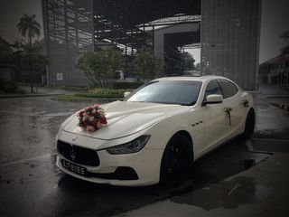 Bridal / Wedding Car Rental (Maserati 4 Door Luxury Sedan for rent with Chauffeur)