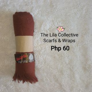 Brown wool Deluxe Muffler scarf