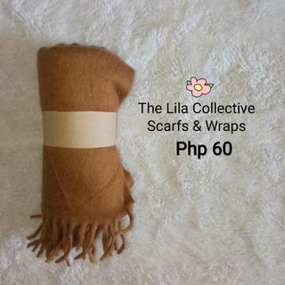Brown wool scarf