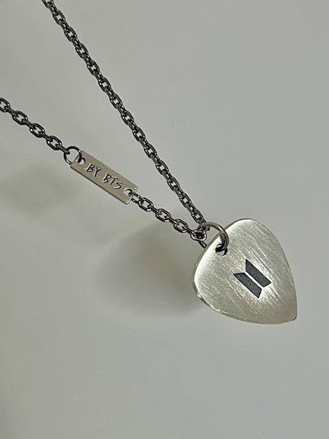 BTS SUGA ARTIST MADE COLLECTION PICK NECKLACE SILVER [SEALED