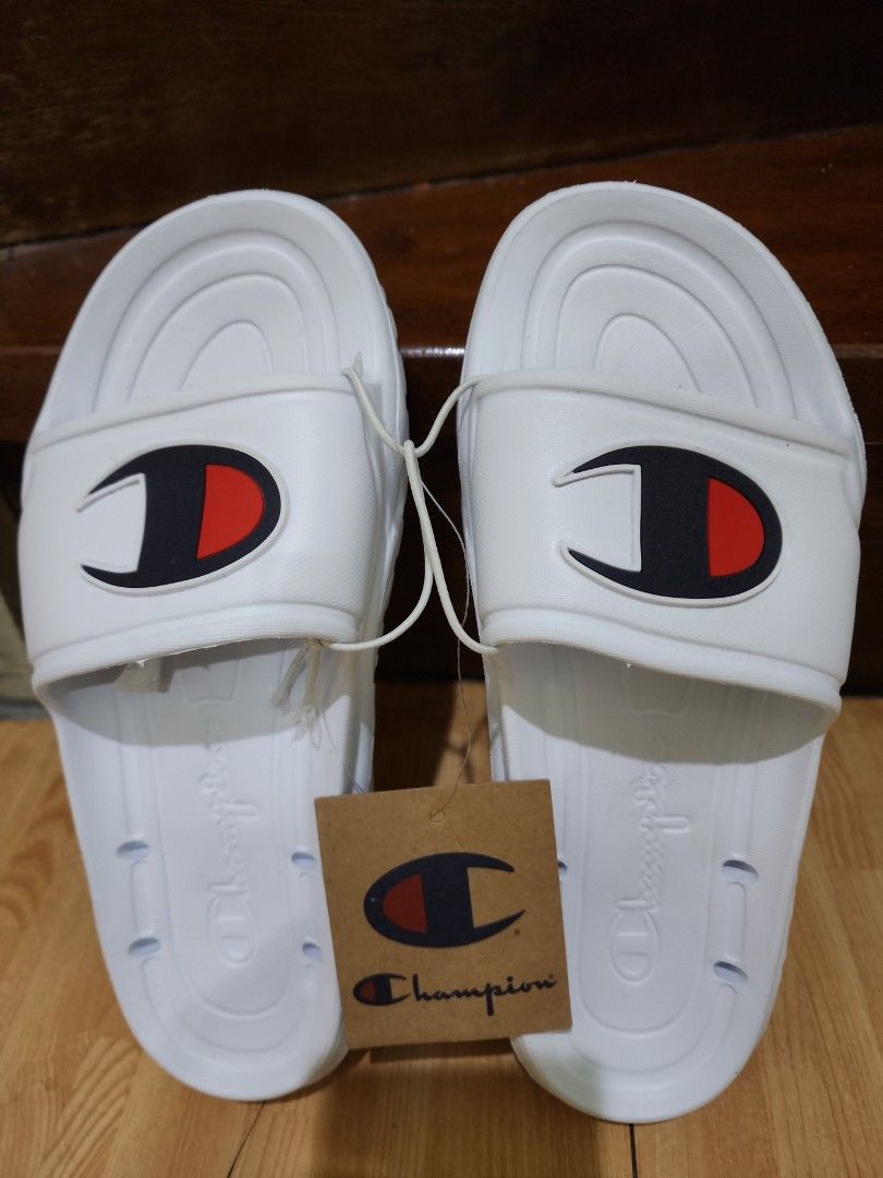 White champion slippers store