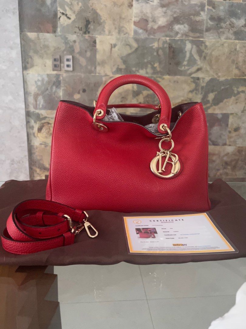 Christian Dior Diorissimo Bag (Category: Luxury Bags & Wallets) located in Quezon City. Submitted by authenticcloset (Listing ID 1221541947, Image 1). Description: Guaranteed Authentic or your money back Christian Dior Diorissimo Medium Bag in Bull Calf leather. Will come with entrupy card, long strap, dustbag *kindly manage your expectations when purchasing pre owned itms thanks*.
