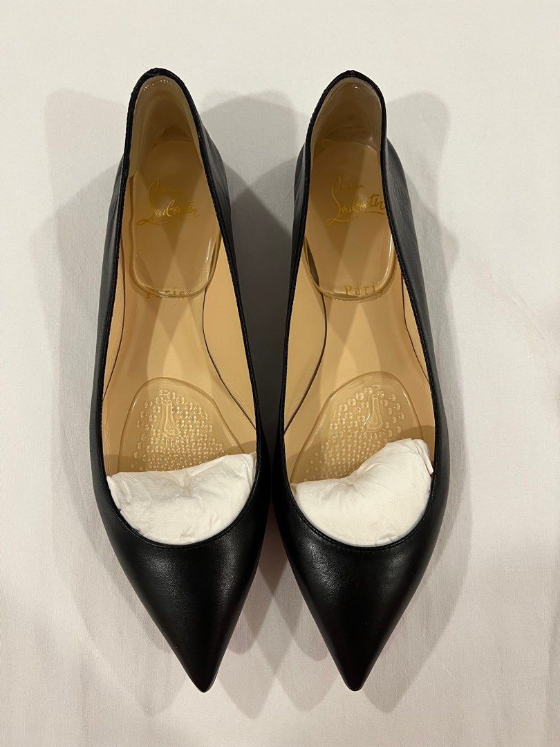 SALE Christian Louboutin BALLALLA FLAT NAPPA SHINY in BLACK
