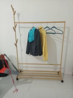 Coat Rack & Hanger Stand Made of Bamboo Wood