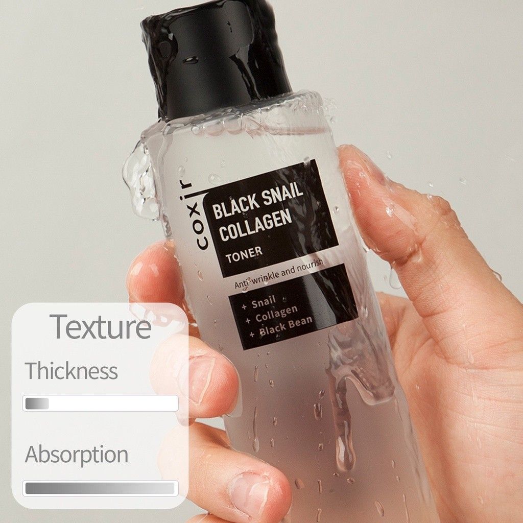 COXIR Black Snail Collagen Toner 150ml, Beauty & Personal Care, Face ...