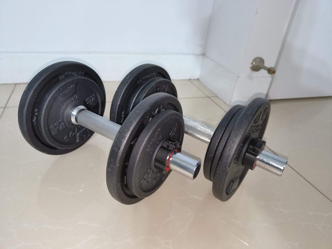 Domyos weight training dumbbell kit 10 kg clearance