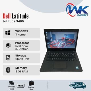 Dell Latitude 3480 - ( 7th GEN ) Core i5-7200U - 8GB - HDD 512GB