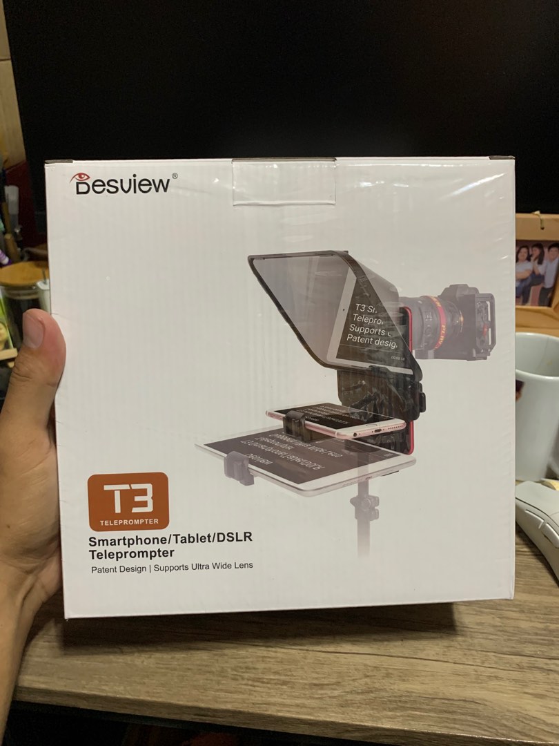 Desview T3 – Teleprompter für Smartphone / Tablets - Foto Leistenschneider Desview T3 – Teleprompter für Smartphone / Tablets - Foto Leistenschneider