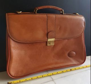 Dino Bassi Italy real leather briefcase