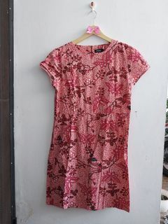 Dress Batik Eprise Wanita Size XXL Merah
