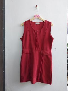 Dress Gaudi Wanita Size XL Merah