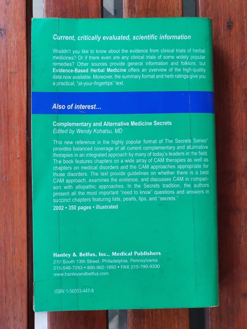 EvidenceBased Herbal Medicine, Buku & Alat Tulis, Buku Pelajaran di