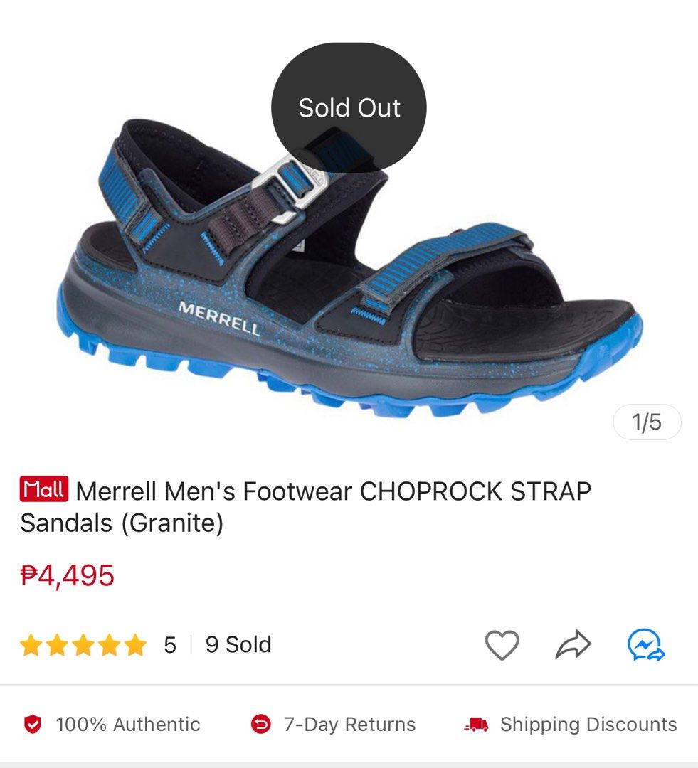 Merrell choprock hotsell strap sandals