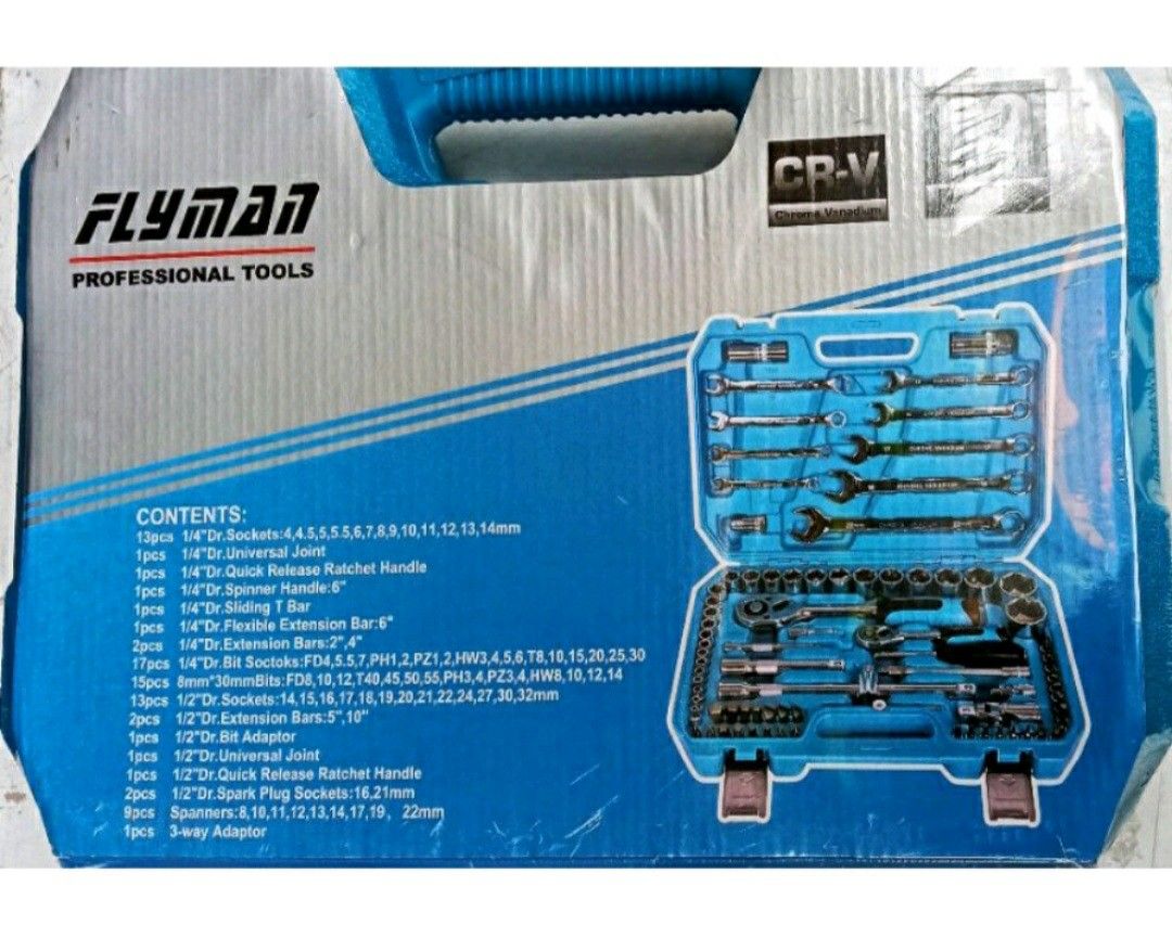 Flyman Rachet Set Flyman 82pcs Socket Set on Carousell