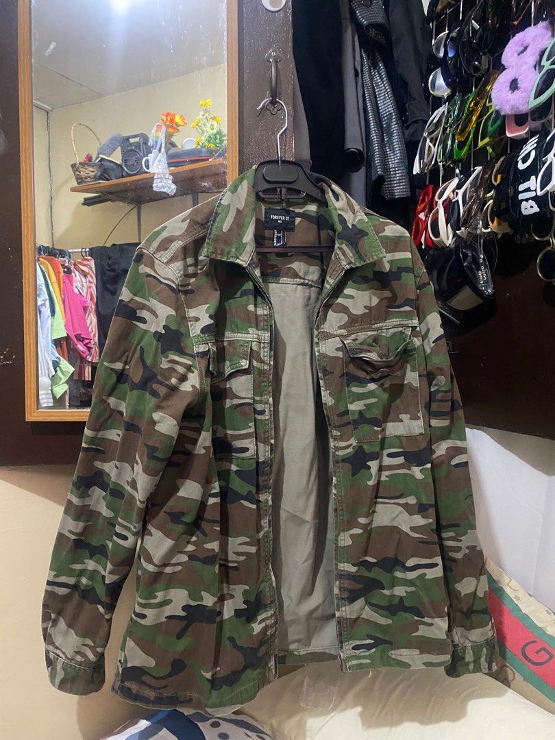 Forever 21 Army Print Jacket