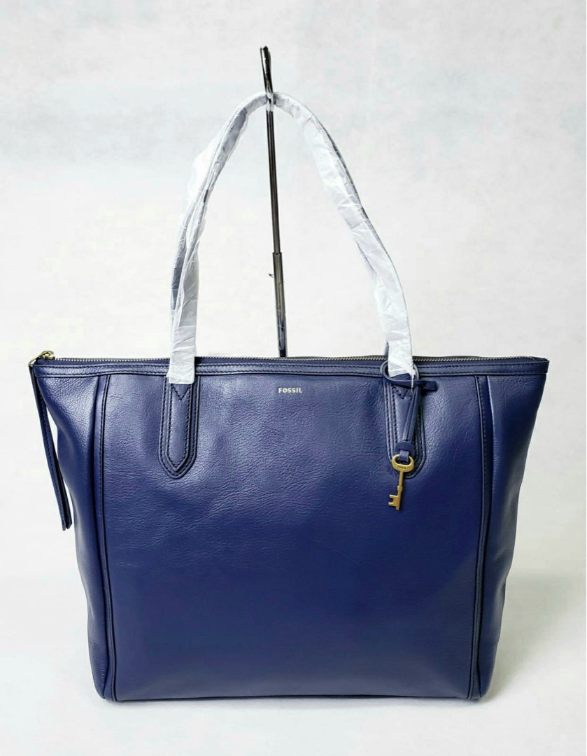 Fossil blue tote clearance