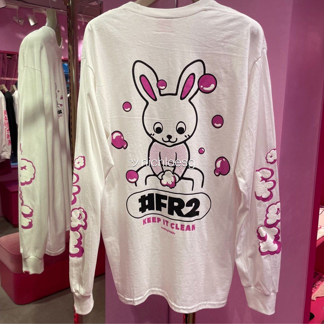 FR2 梅 WASH HANDS L/S TEE, Men's Fashion, Tops & Sets, Tshirts