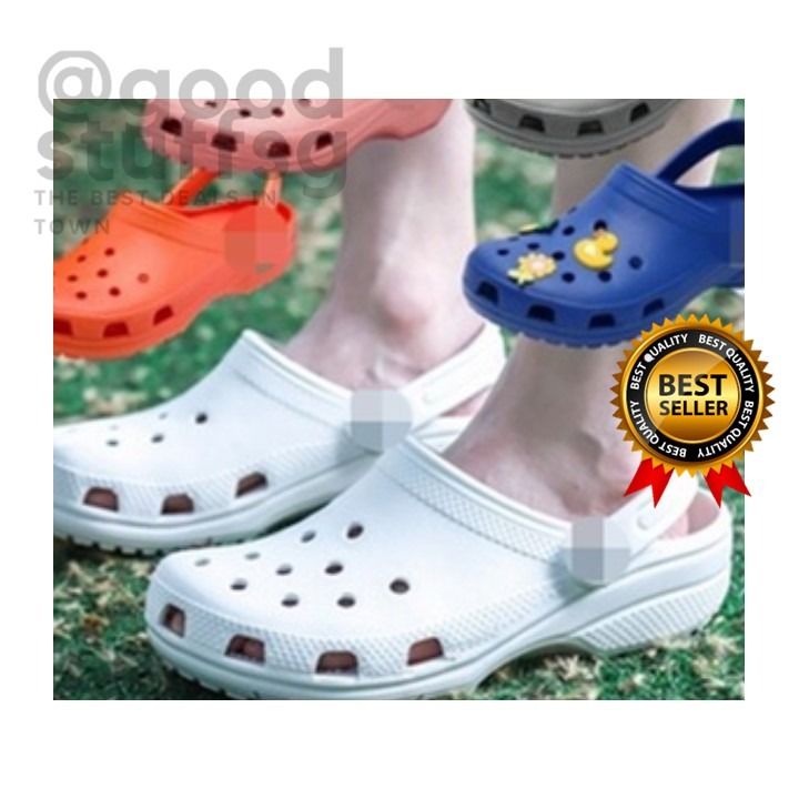 FREE Crocs 8 Color Unisex Classic Sandals 8 Colours Men Women Beach Sandals Casual Summer Lightweight Hole Sandals