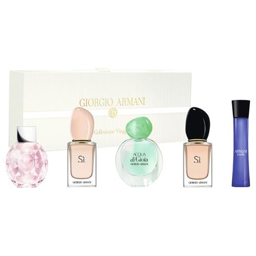 Giorgio Armani Travel Exclusive 5 Pcs Miniature Gift Set for Women 5 in 1  Piece Giftset Bundle Pack Present Collection Woman pour Femme [Authentic  Original Perfume Fragrance Mini Sample Small Tester Giftwrap],