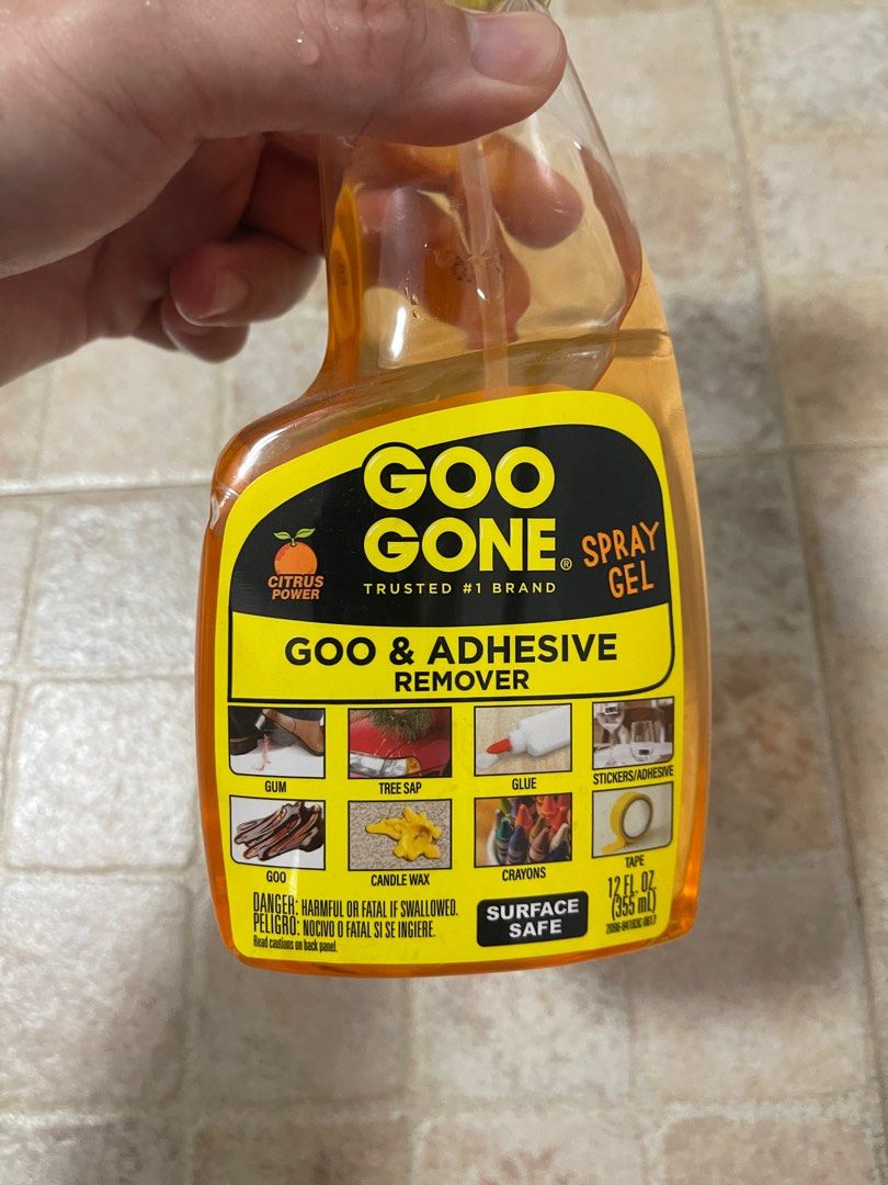 Goo Gone adhesive Remover, Furniture & Home Living, Cleaning & Homecare