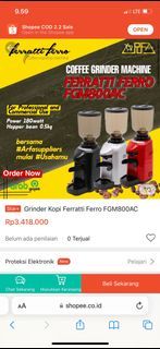 Grinder Kopi Coffee Ferratti Ferro FGM800AC
