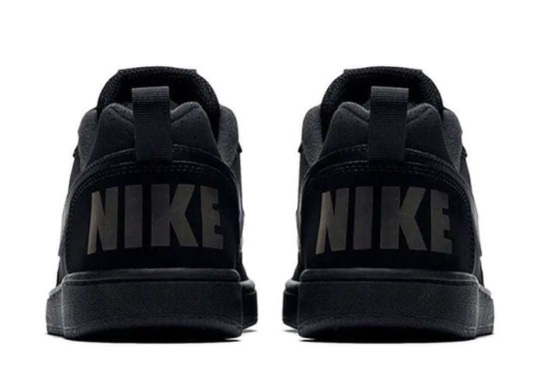 GS Nike Court Borough Low Shoes Black 839985 001